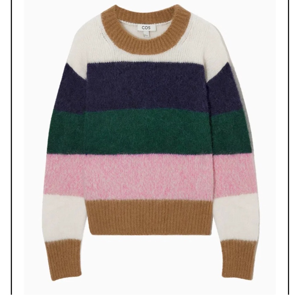 Cos wool & alpaca blend striped sweater.‎ Size xs